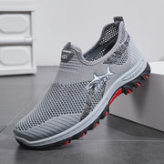 Men's Slip-On Sneakers Breathable Mesh Casual All-Season Non-Slip Outdoor Shoes