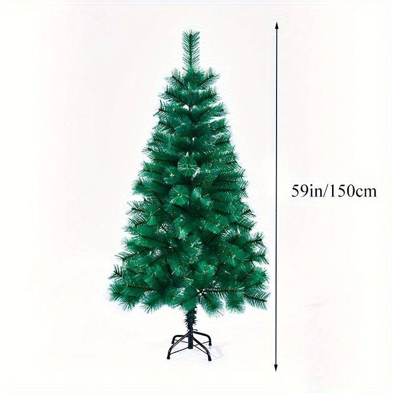 Artificial Christmas Tree PVC and Plush Fake Cedar Holiday Decor for Home Office Garden