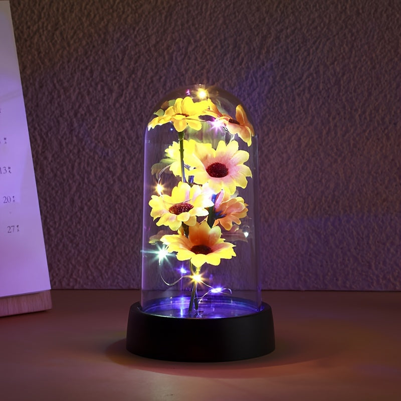 Sunflower Night Light for Home Decor and Special Occasions