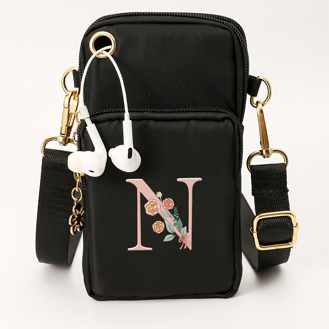 Ayollar uchun kichik yelka sumkasi, gul naqshli, kundalik ko‘p funksiyali crossbody sumka, kichik qo‘l sumkasi