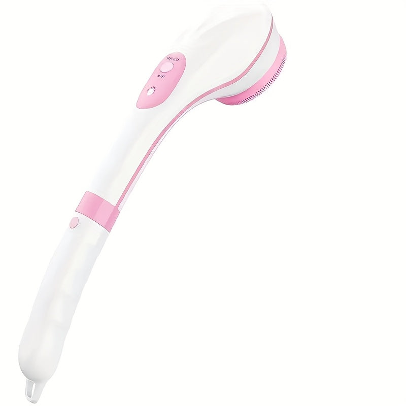 Electric Body Brush with 6 Intensity Levels 5 Heads Long Handle USB Rechargeable