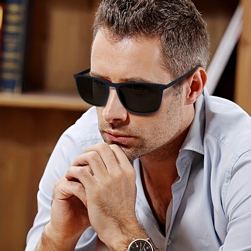 Square Unisex Sunglasses for Outdoor Sports Driving Fishing Photo Prop