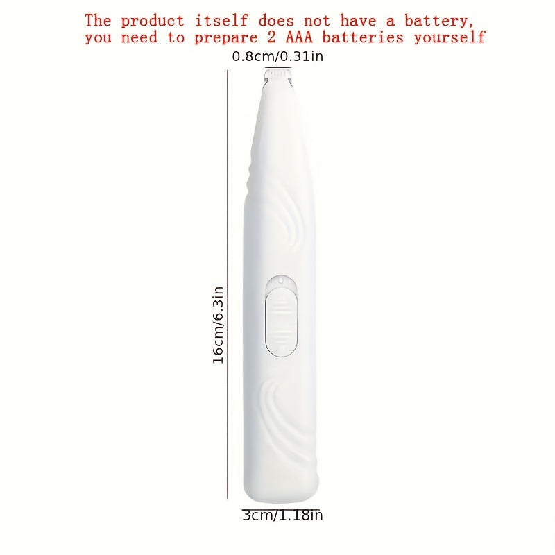 Pet Grooming Clipper for Cats and Dogs Battery Powered Quiet Safe Durable