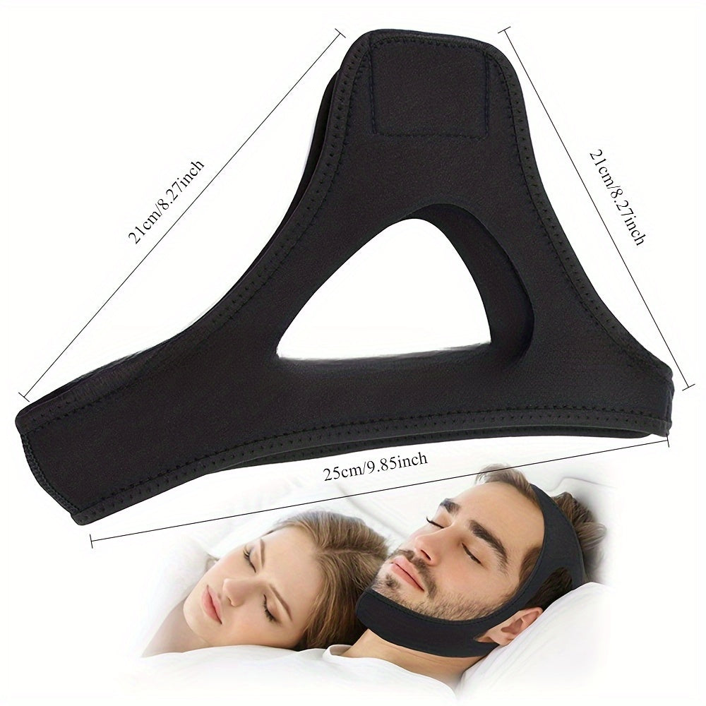 Adjustable Anti-Snoring Chin Strap for Mouth Breathing and Sleep Talking