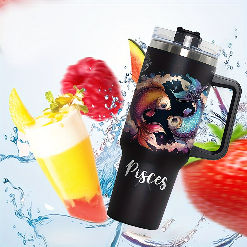 Stainless Steel Travel Mug Constellation Tumbler Vacuum Insulated Cup for Gifts