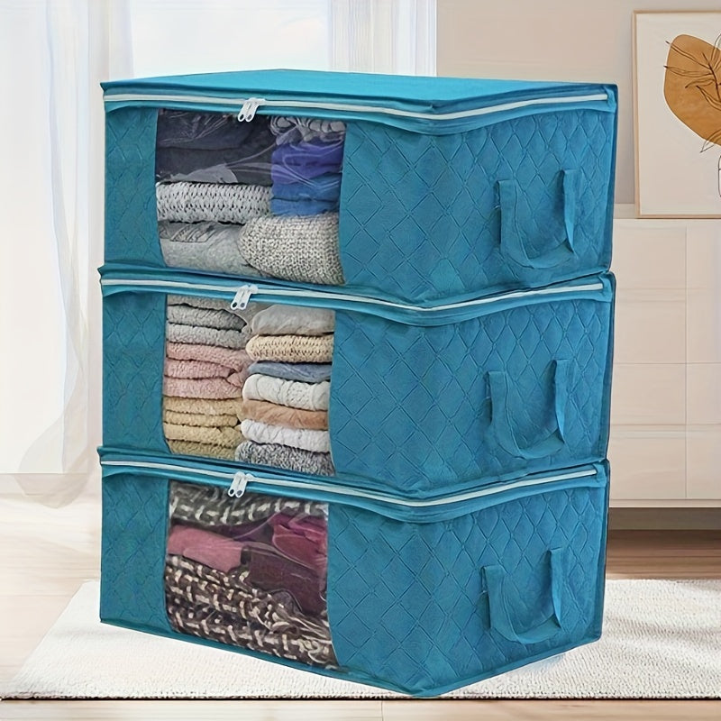 Unwoven Storage Bag for Quilts and Clothing Dust-Proof Collapsible Organizer Gift Box