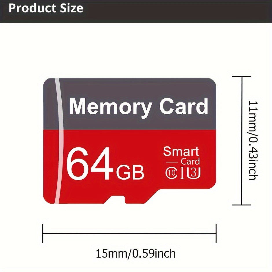 Memory Card 4GB to 64GB with Adapter for Tablets Cameras Phones and More