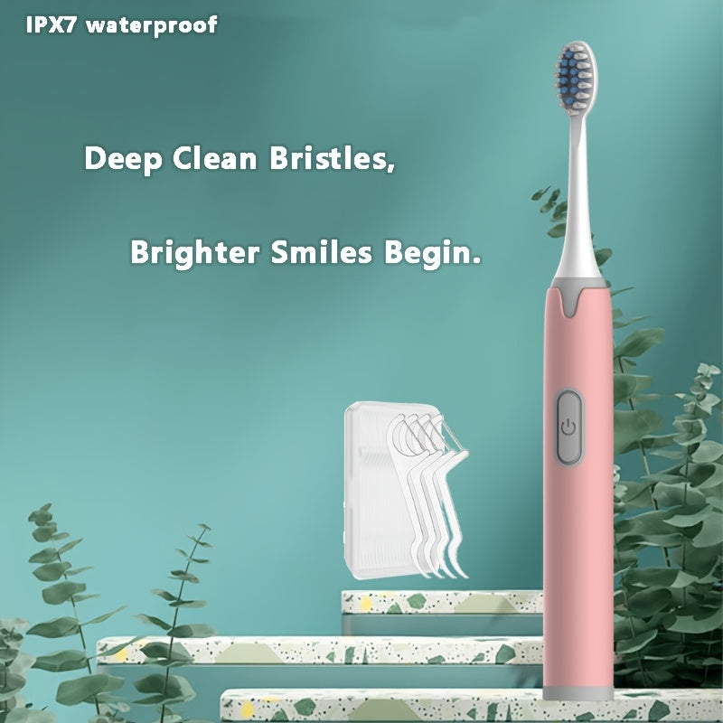 Cepillo de dientes eléctrico para adultos con cabezal de cepillo ultra suave, blanqueamiento dental