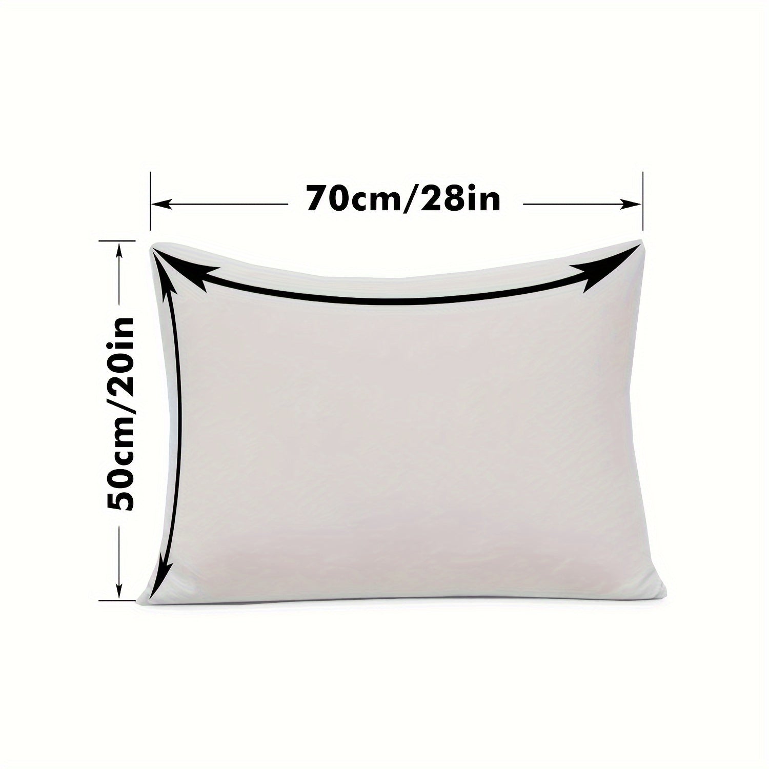 Waterproof Gray Pillowcase with Zipper Closure, Soft Breathable Polyester