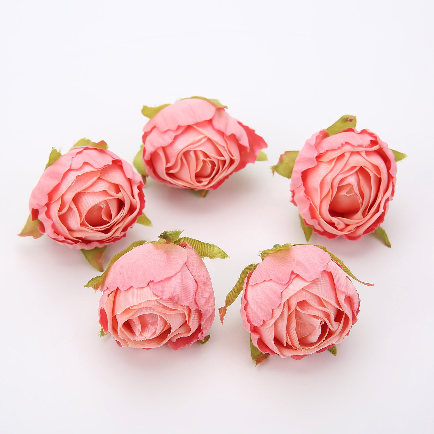10 Pieces Silk Rose Tea Buds for Wedding Bouquets and Christmas Decorations