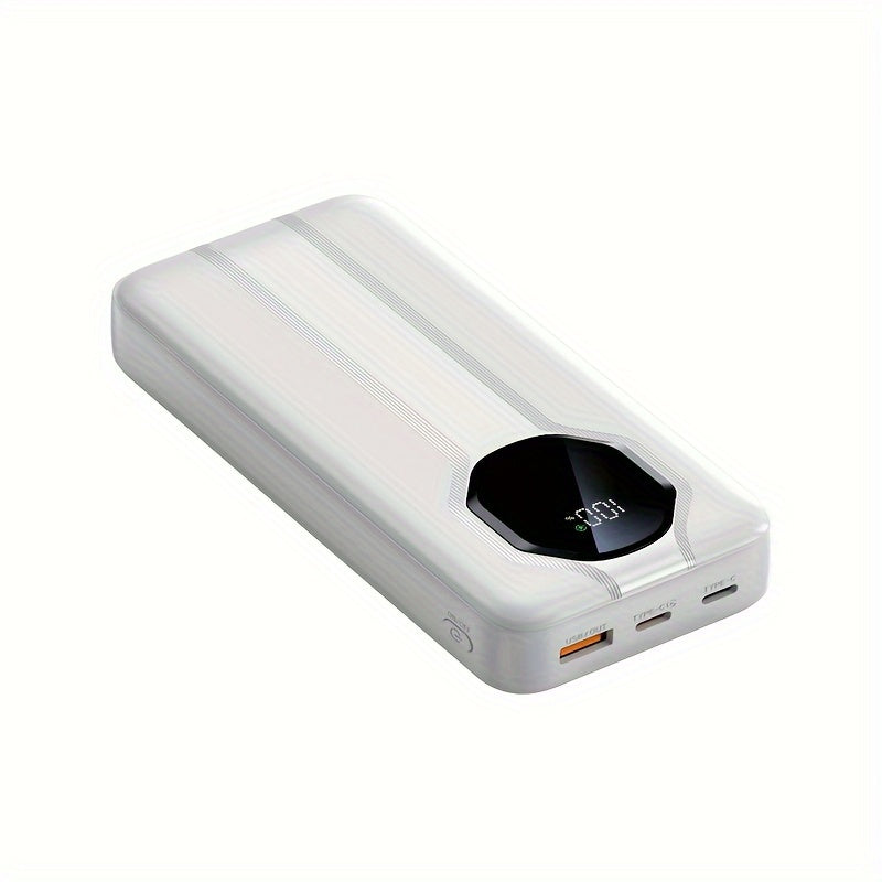 20000mAh Power Bank with Fast Charging LED Display Dual Input Output for iPhone and Android Devices