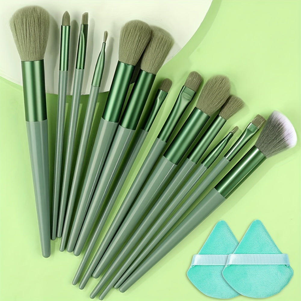 13pcs Makeup Brush Set Nylon Bristles Professional Fluffy for Face Eyeshadow Blush