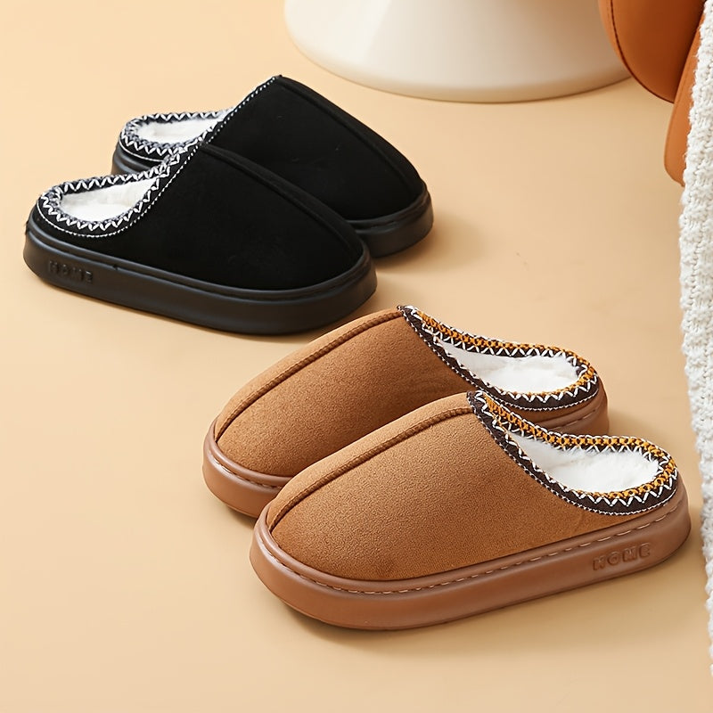 Women's Warm Indoor Outdoor Slippers with Non-Slip Sole