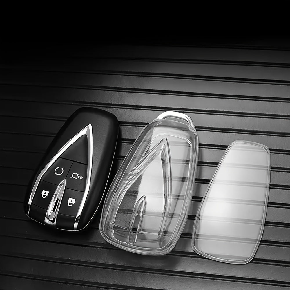 Car Key Case Cover Transparent TPU for SUV Remote Shell Protector