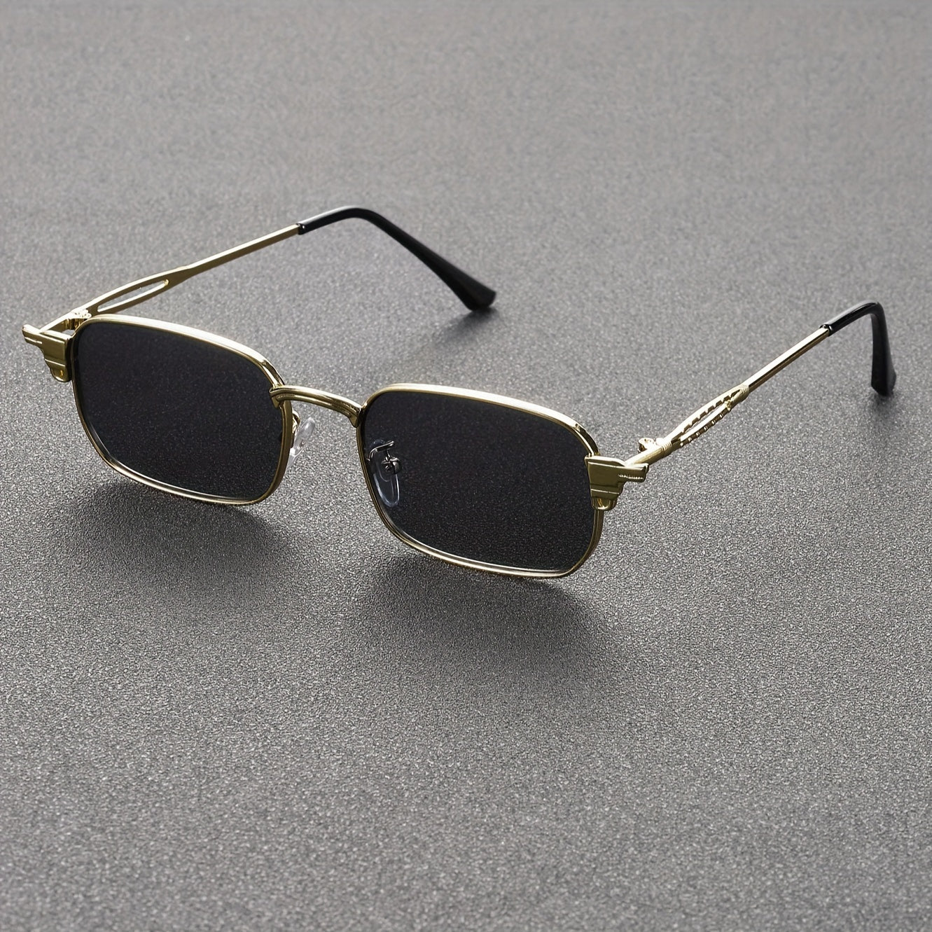 Men's Retro Denim Square Glasses Fashion Eyewear Unisex Stylish