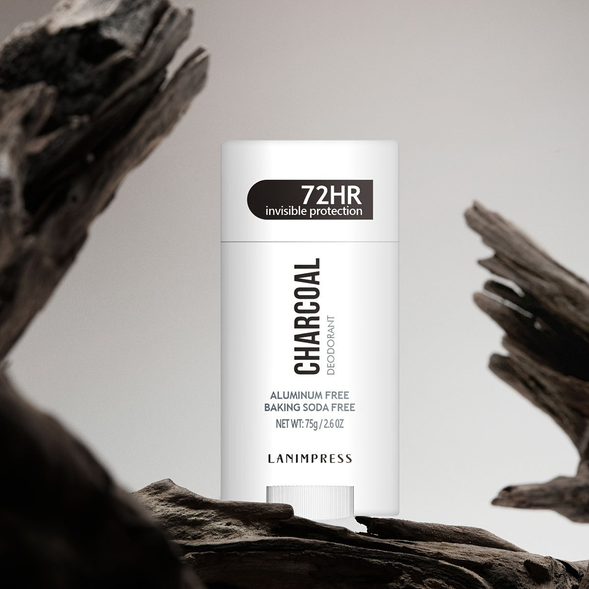 Lanimpress tomonidan 72 soat ko'rinmas himoya ko'mir deodoranti, 75g/2.6oz