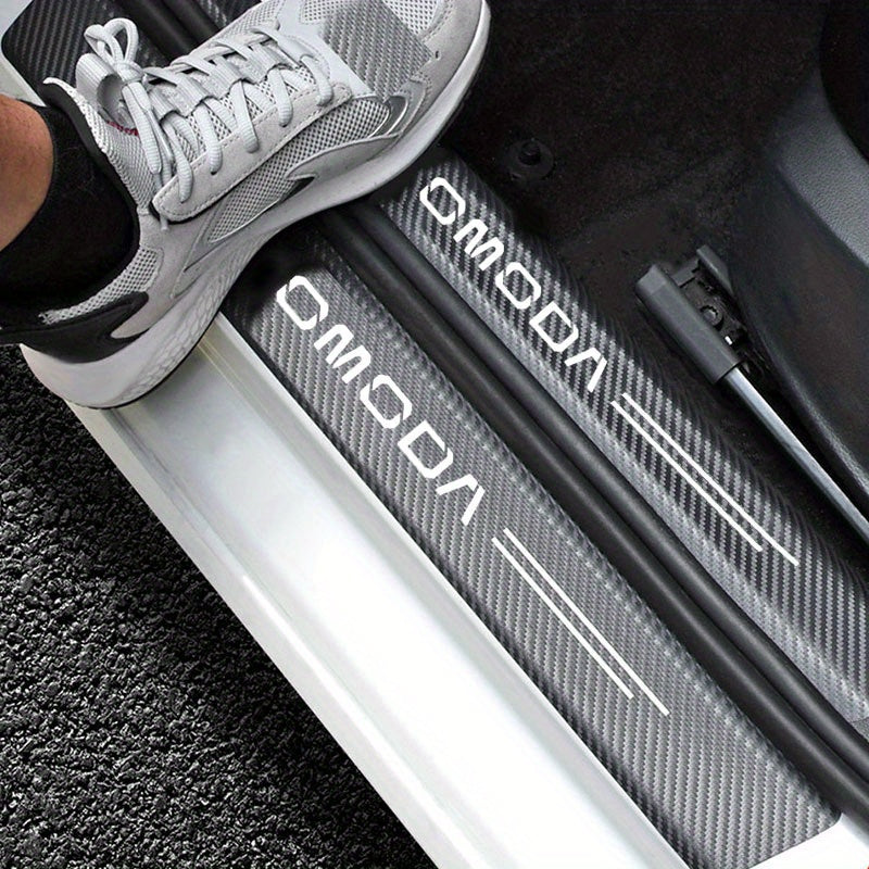 Car Sill Protector Sticker Waterproof Decorative Pedal Protection Strip for Sedan