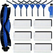 Replacement Vacuum Parts 20-Pack Main Brush Side Brush Filter Sponge Compatible with Robotic Vacuums