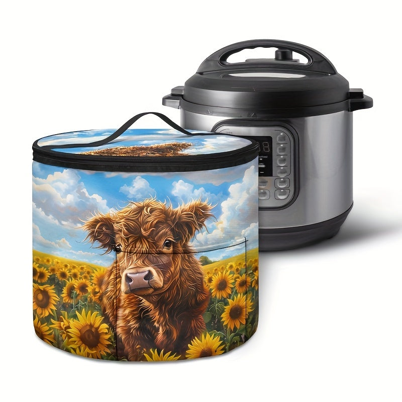 Polyester Pressure Cooker Cover Insulated Zipper Tote Fits Most Electric Pressure Cookers and Air Fryers