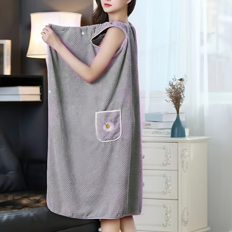 Large Adult Bath Towel Soft Absorbent Water-Absorbing Hairless Skirt