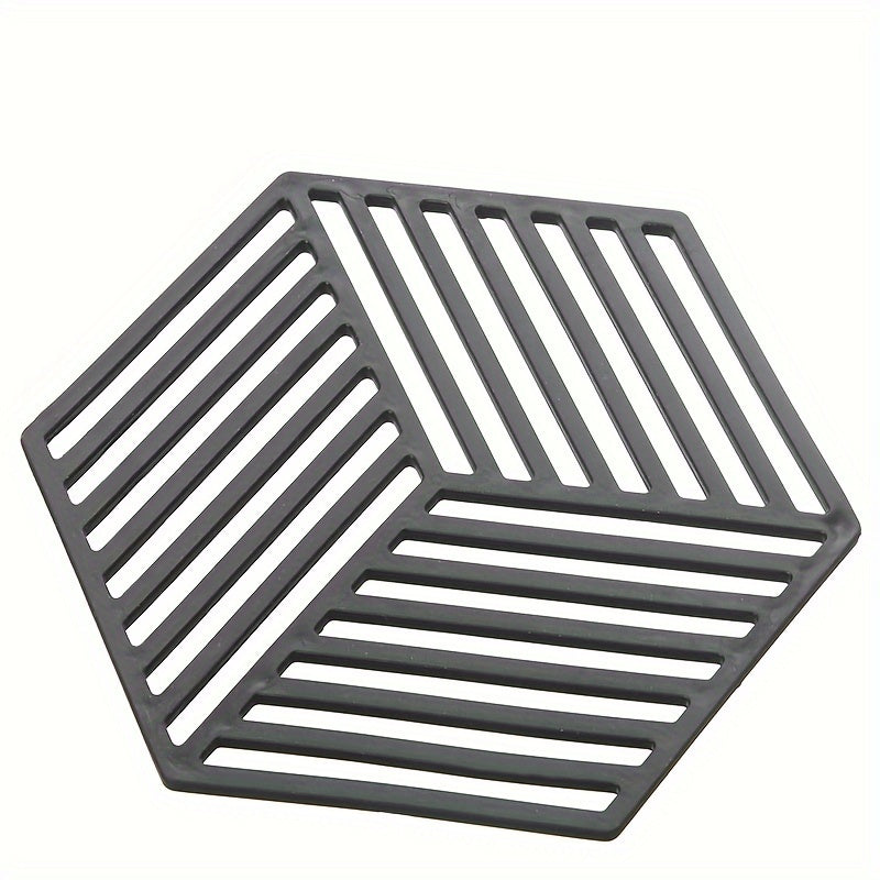 Set of Plastic Cubby Shelf Coasters with Geometric Pattern, Heat-Resistant, Non-Slip
