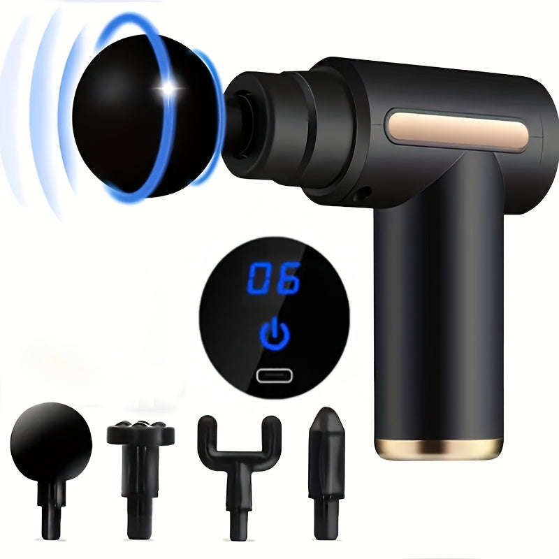 USB zaryadlash bilan qayta zaryadlanuvchi mushak massajeri, oilangiz, ayollar va erkaklar uchun mukammal sovg'a. Polimer litiy batareyasi uyda va ochiq havoda to'liq mushaklarni bo'shatishni ta'minlaydi.