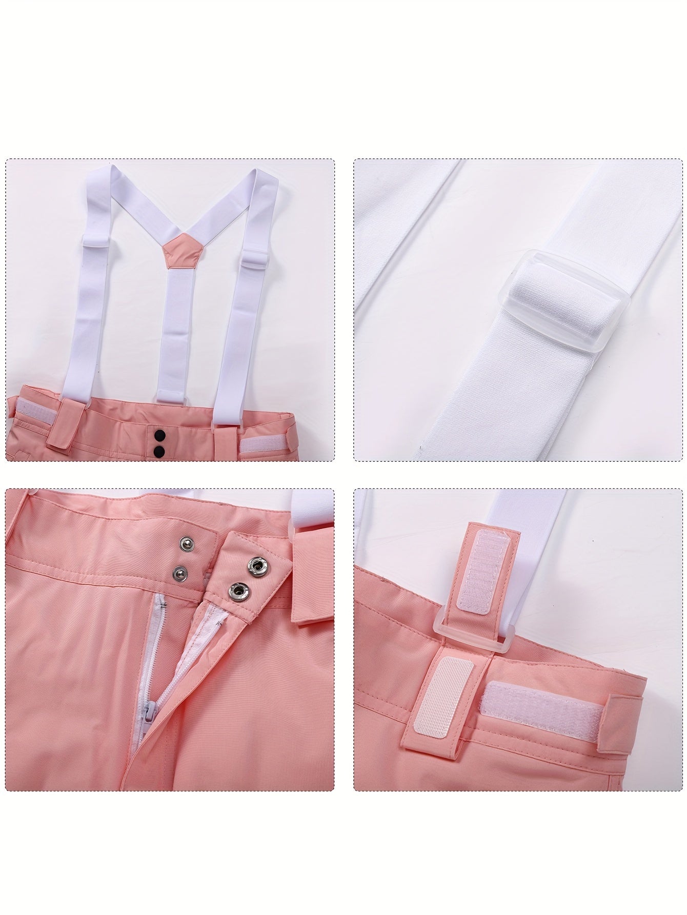 Women's Light Blue Waterproof Thermal Snow Pants for Ski and Winter Outdoor Activities