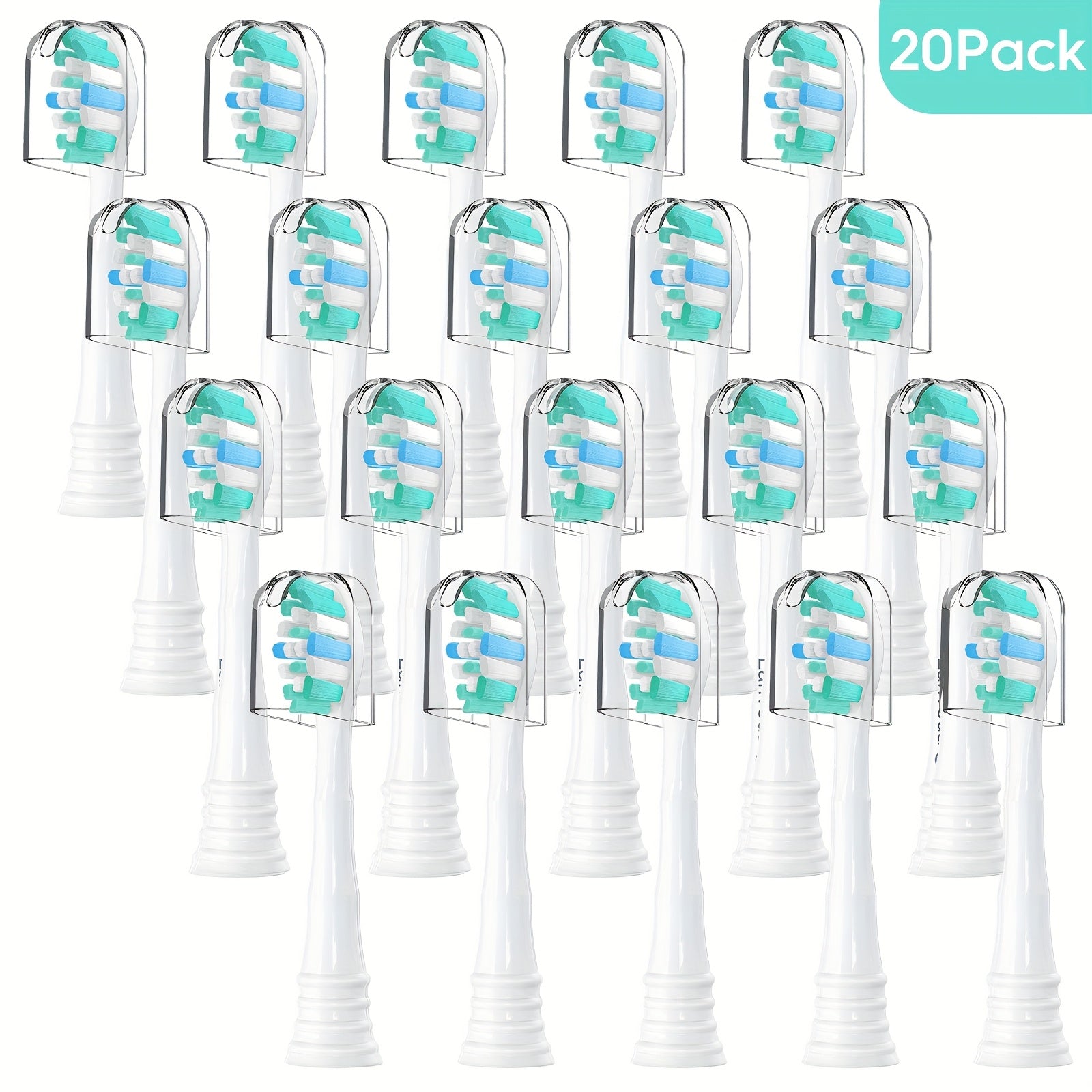 Заменяемые насадки для электрической зубной щетки с мягкой щетиной, семейный набор, совместимы с щетками Snap-On