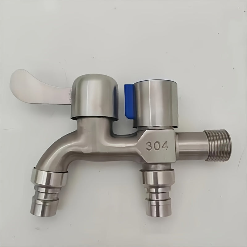 Stainless Steel Dual-Purpose Kitchen Faucet with Ceramic Valve Brushed Metal