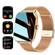 Gender-Neutral Smartwatch with Color Touch Screen, Personalized Dial, Compatible with Android and iOS