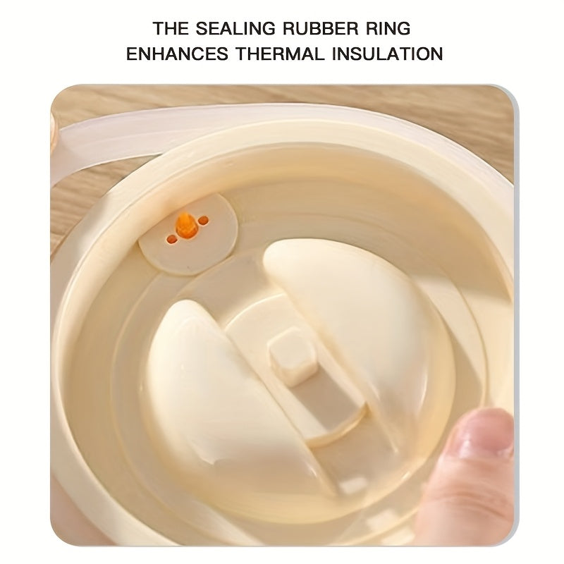 Double-layer vacuum-insulated stainless steel lunch box for hot cold food storage outdoor camping picnics