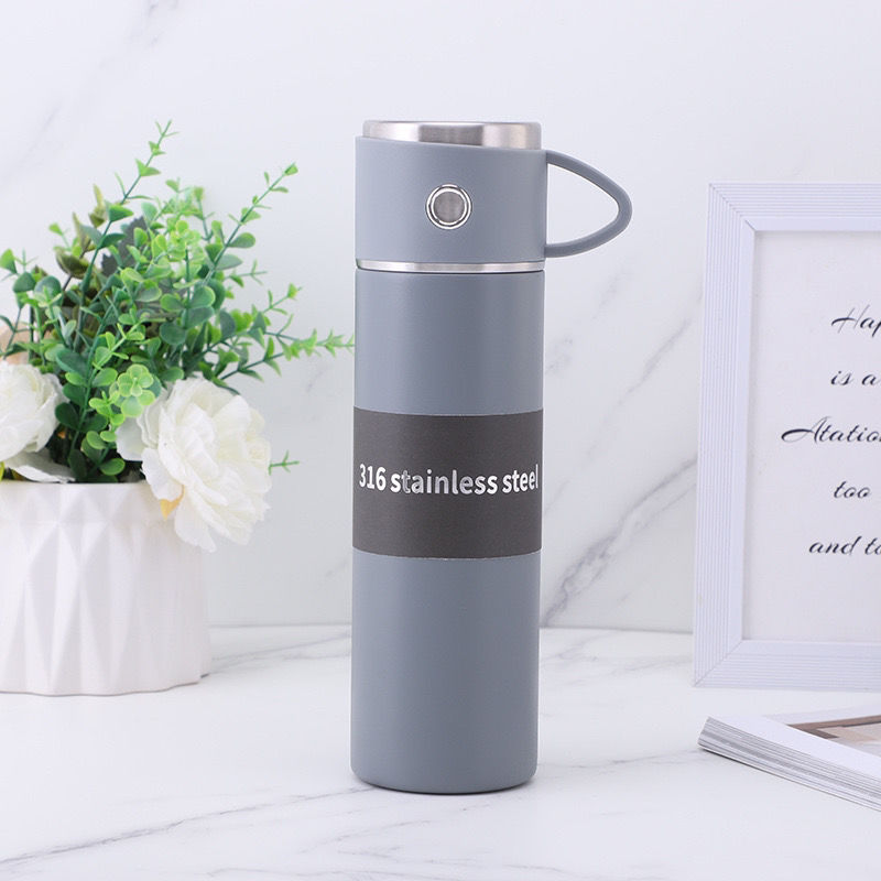 16.91oz Double Wall Vacuum Travel Mug Stainless Steel Keeps Beverages Hot Cold