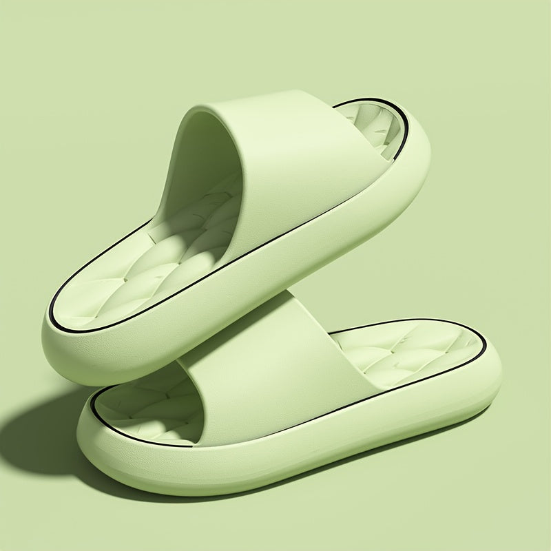 Women's Slip-On EVA Slippers Non-Slip Indoor Outdoor Sandals Black White