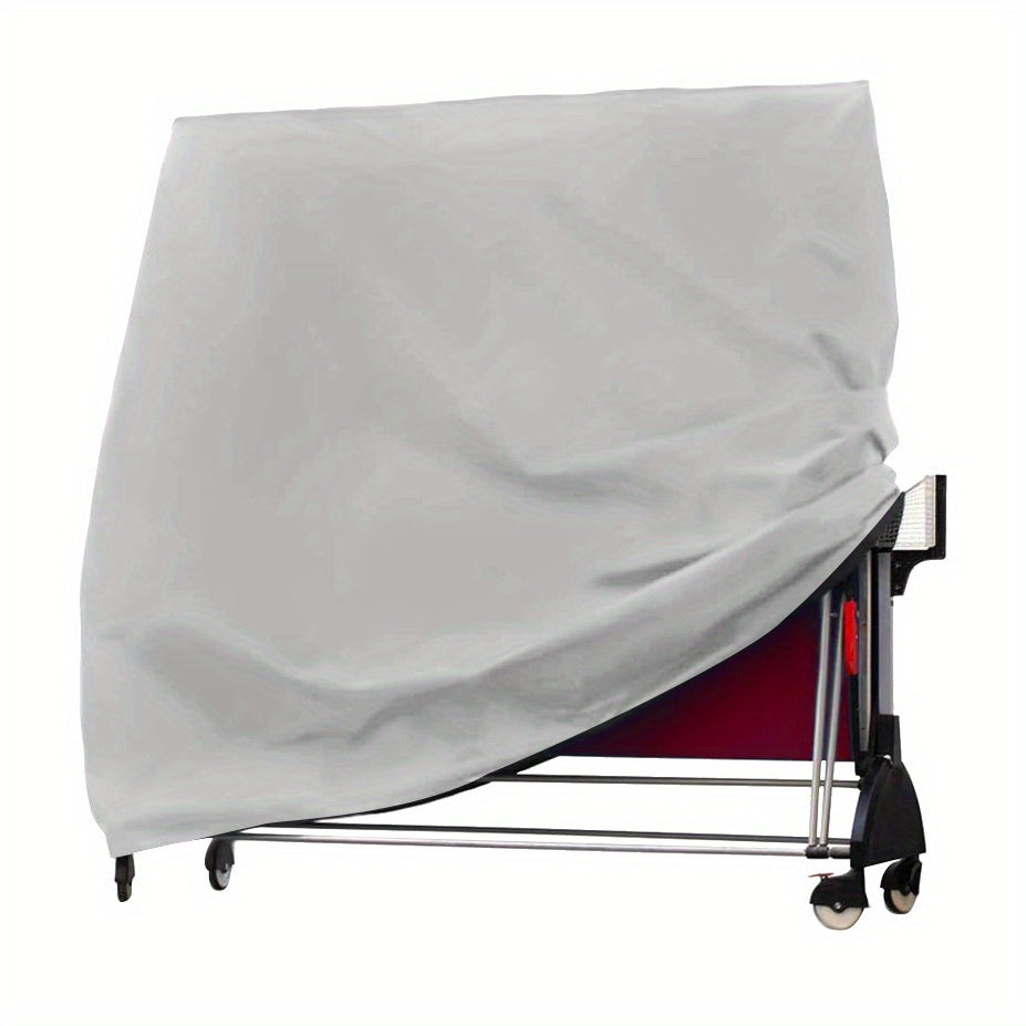 Black UV-Resistant 210D Oxford Fabric Table Tennis Cover for Indoor and Outdoor Use