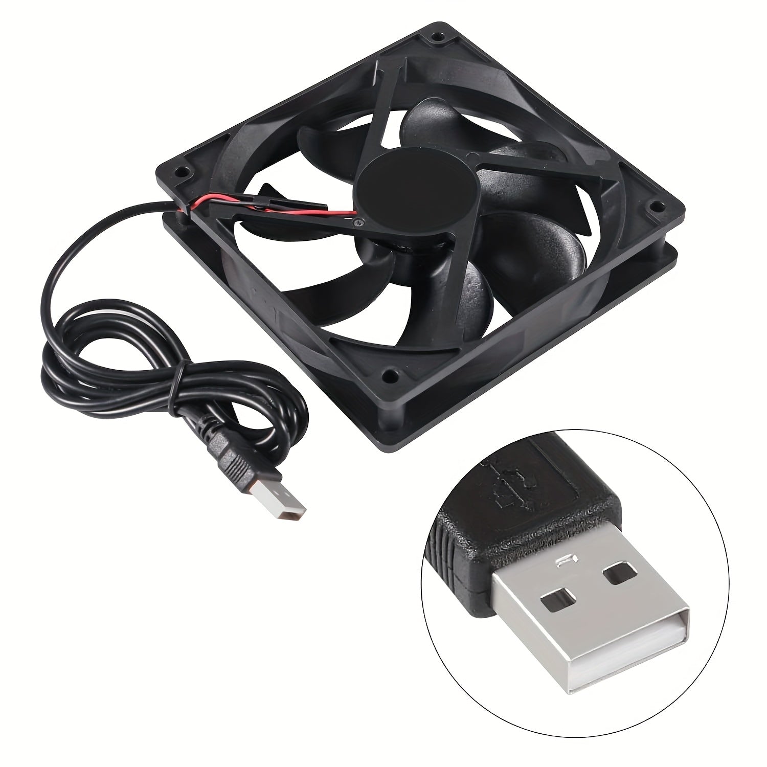 Quiet 5V USB Computer Cooling Fan for PCs CPUs Routers 5010 6010 8010