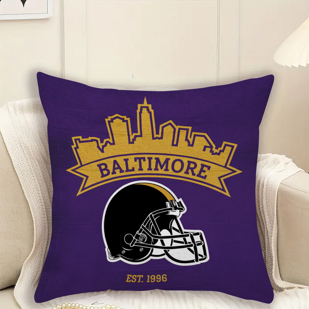 Football Themed Cushion Cover 45.72x45.72 cm Polyester Zipper Home Decor for Living Room