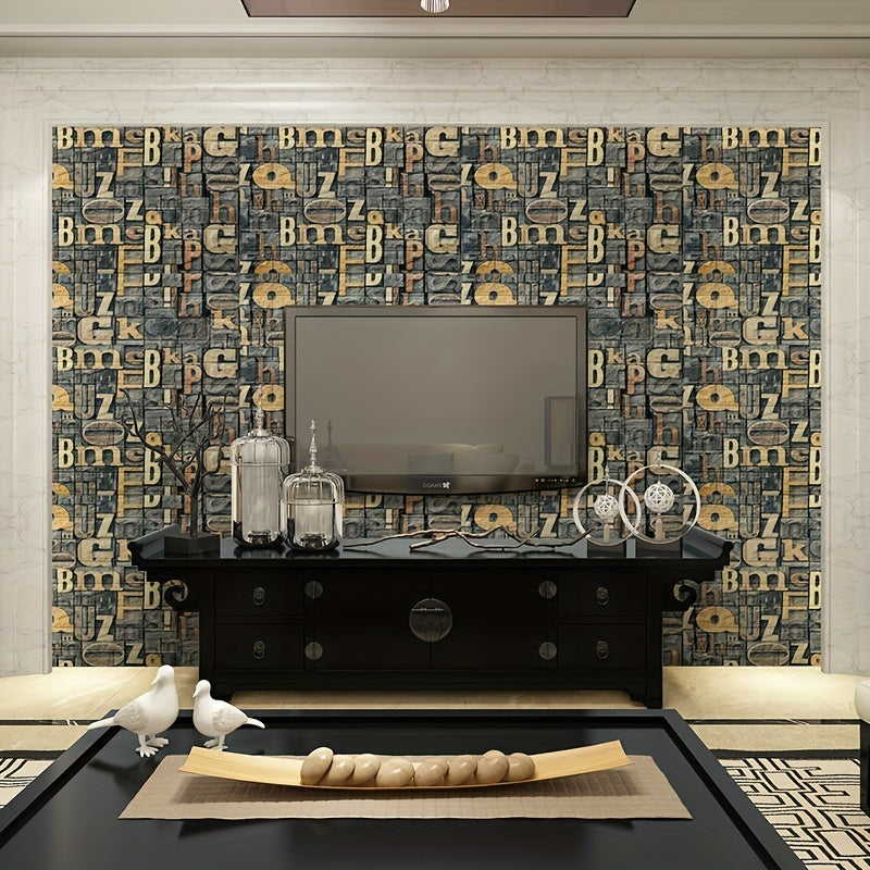 3D Brick Wallpaper Peel and Stick Waterproof Self-Adhesive Contact Paper for Home Decor 69.85cm x 16.4ft