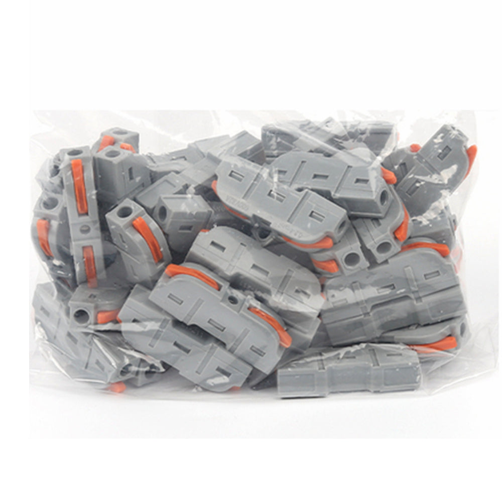 30pcs Wire Splicing Connectors 2 Pin Electrical Terminals for Lighting and Home Use