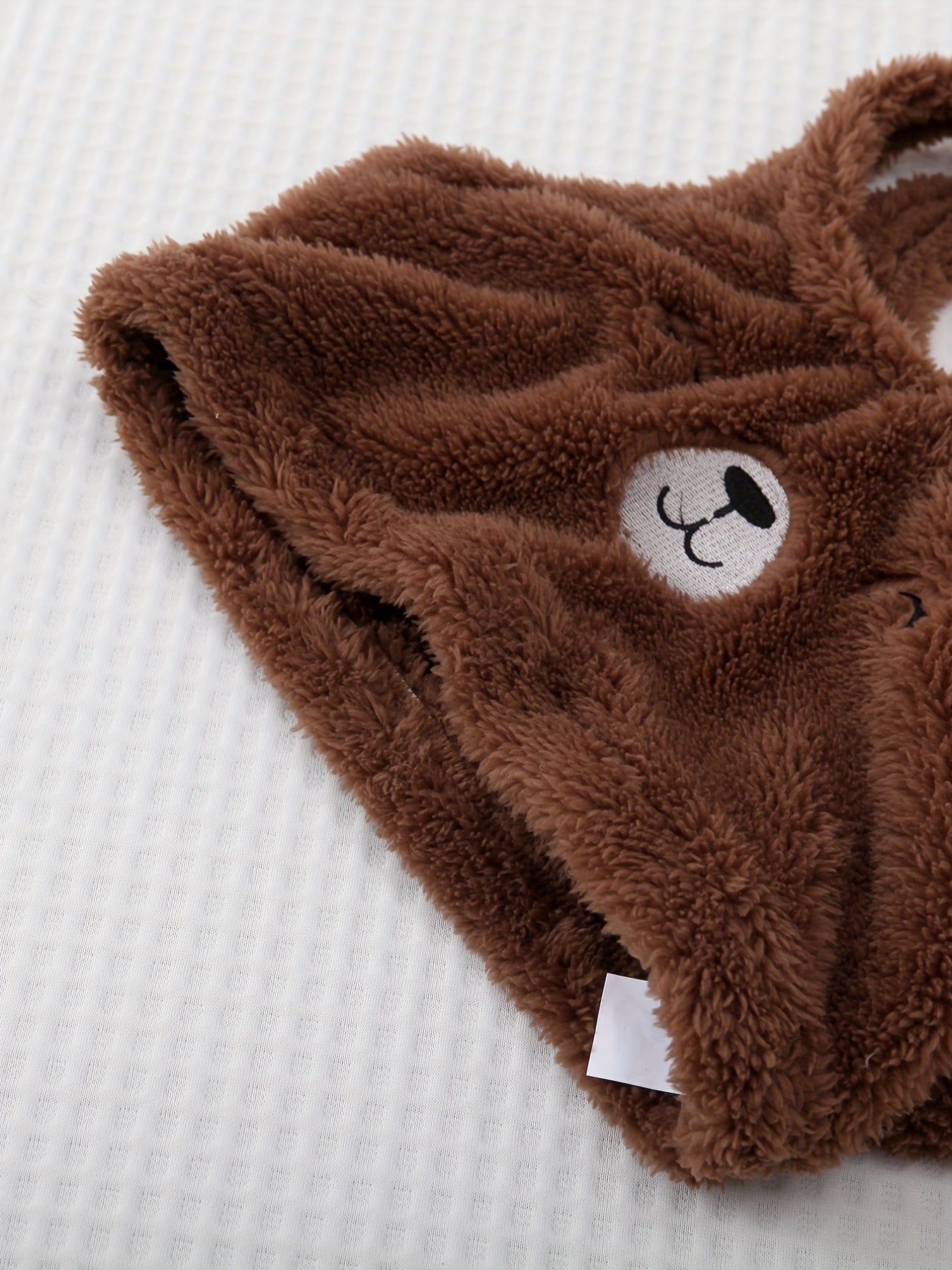 Women's Fuzzy Bear Vest Pajama Set Winter Micro Elastic Polyester Knit