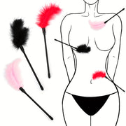 Adult Teasing Feather Stick Black Red Pink Sensual Flirt Sex Toy