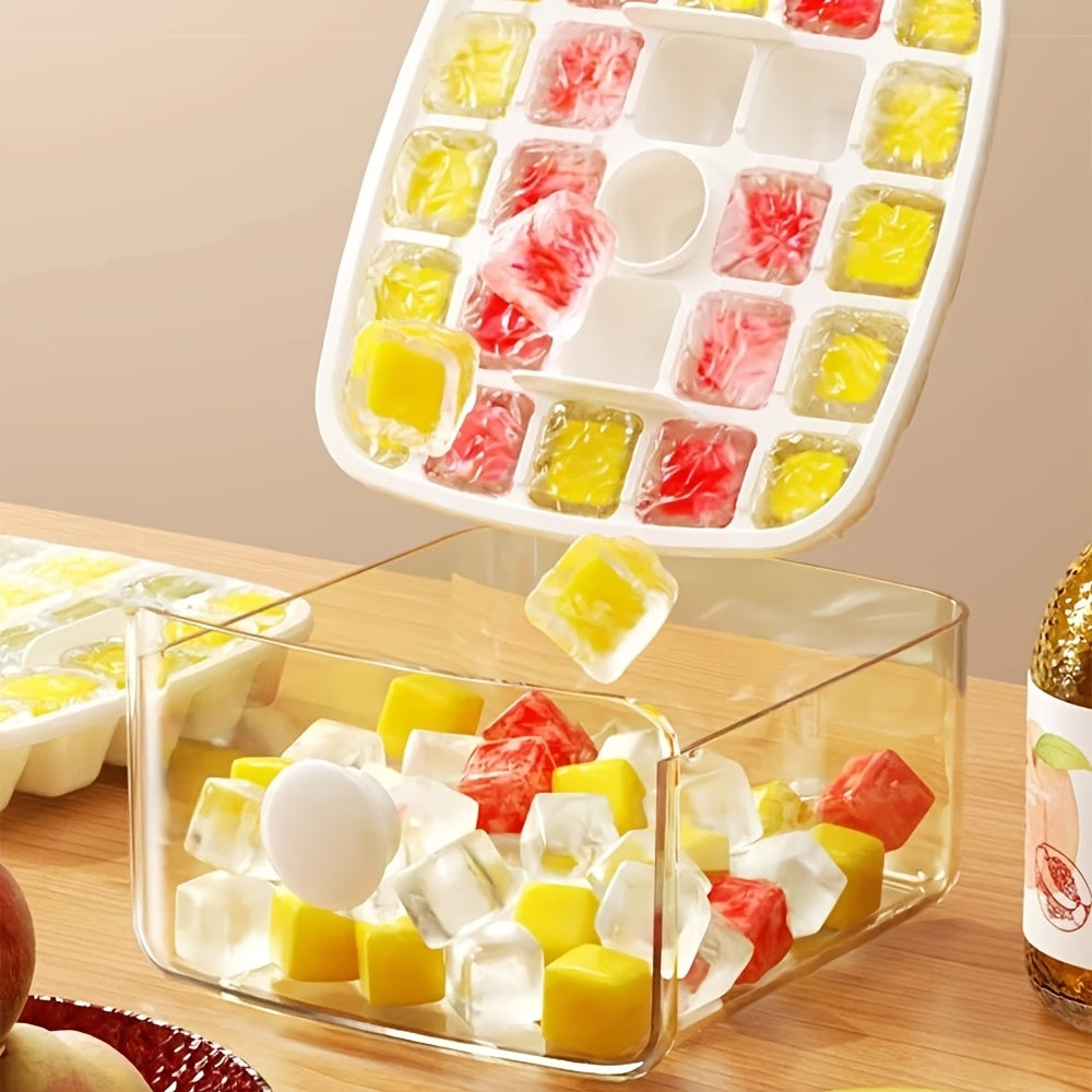 Portable 48-Grid Double-Layer Ice Maker 21L Capacity for Bar and Party Use