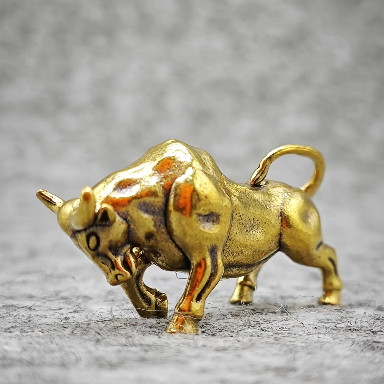 Miniatura de escultura de toros en 3D para regalo en el hogar u oficina