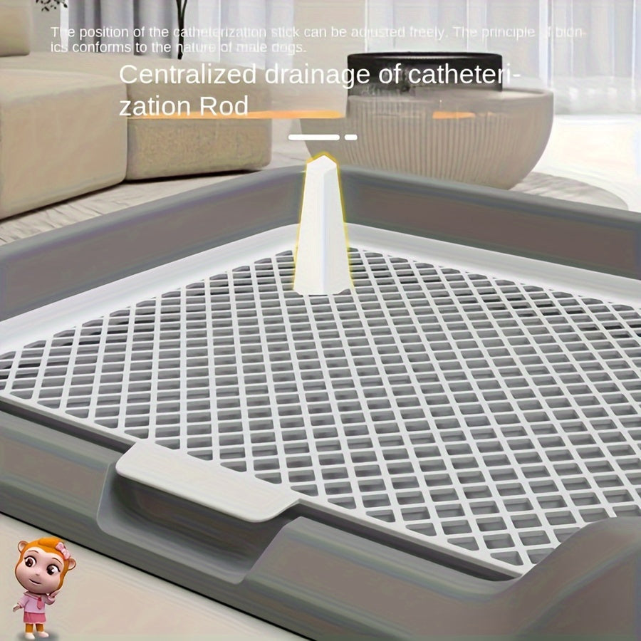 Inodoro para perros de razas pequeñas y medianas, a prueba de fugas, fácil de limpiar, material PC