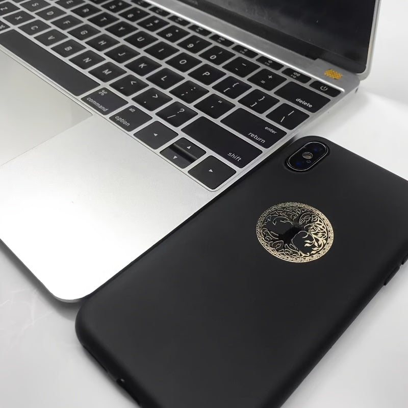 Metal Tree of Life Sticker for Mobile Phone Laptop Decoration Plastic No Gem