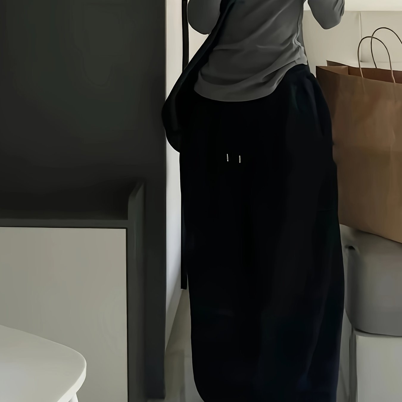 Pantalones jogger de color sólido para mujer con cintura ajustable para uso casual y en todas las estaciones