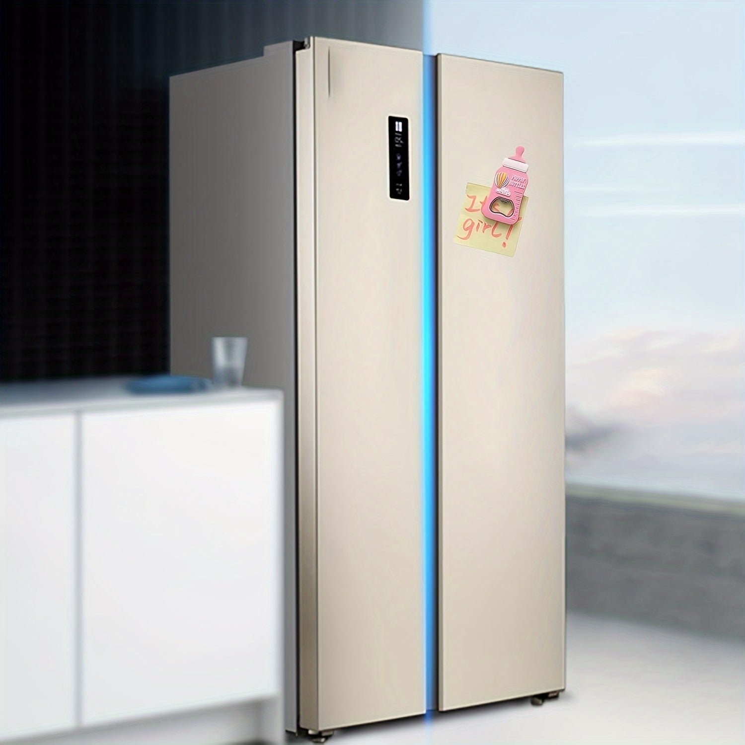 Pack of 10 Pink Metal Beer Bottle Openers with Refrigerator Magnets for Baby Shower Favors