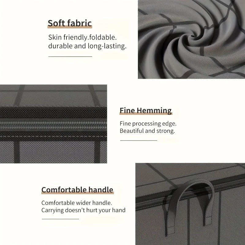 Large Capacity Storage Bag with Handles Polyester Organizer for Clothes and Travel