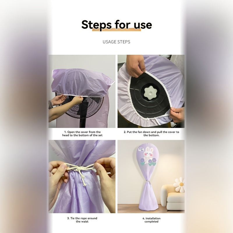 Yopiq fan qopqog'i uchun to'liq qamrovli saqlash sumkasi, pol va shift fanlari uchun chang o'tkazmaydigan Oxford mato