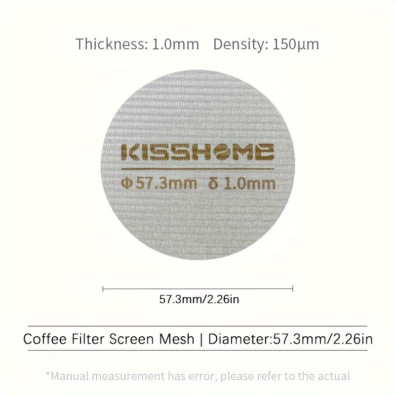 316 zanglamas po'latdan yasalgan qayta ishlatiladigan espresso puck ekran, issiqqa chidamli, 51mm, 53.5mm va 58.5mm diametrlarida mavjud. Breville mashinalari va 51mm, 54mm, va 58mm portafilterlar bilan mos keladi. Qahva aksessuarlarini o'z ichiga oladi.