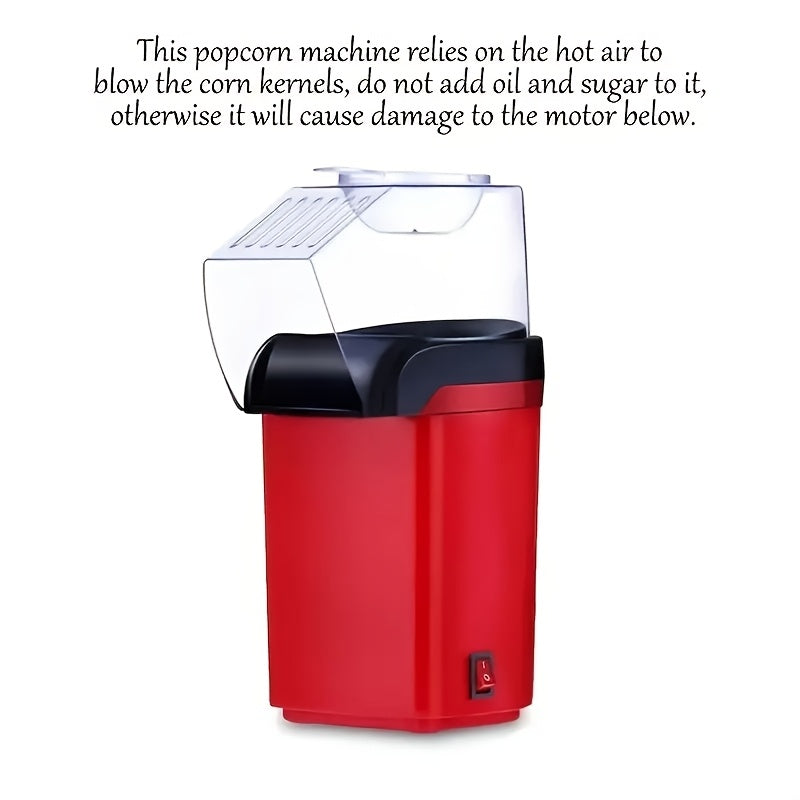 EU plaginli Mini Home Electric Popcorn Machine, To'liq Avtomatik